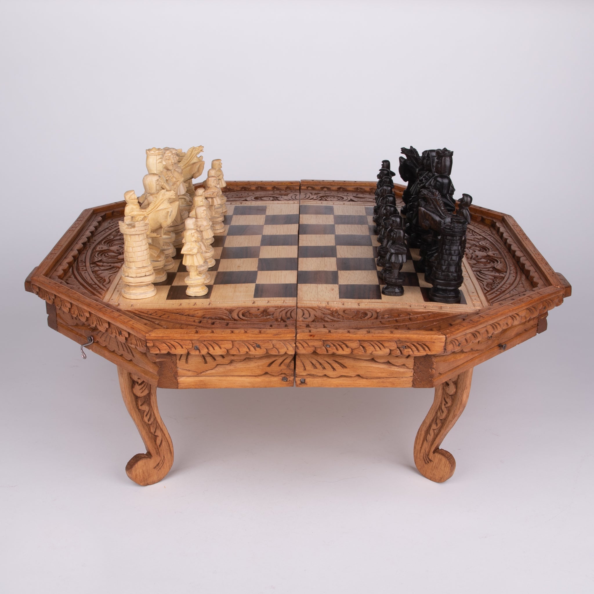 Chess Set Table | Smoked