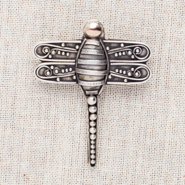Small Sterling Dragonfly Pin