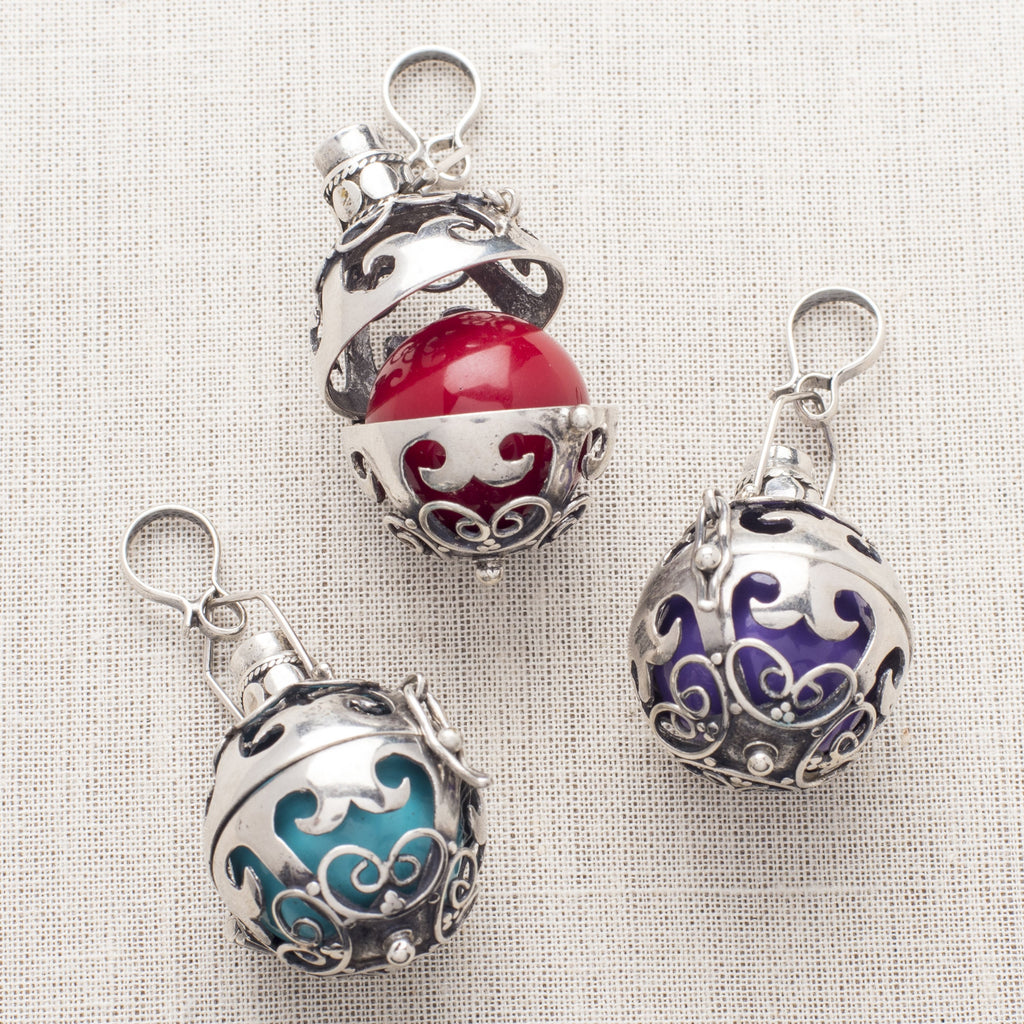 Magic Bali Bell inside a Sterling Locket