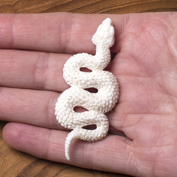 Bone Carving - Slithering Snake
