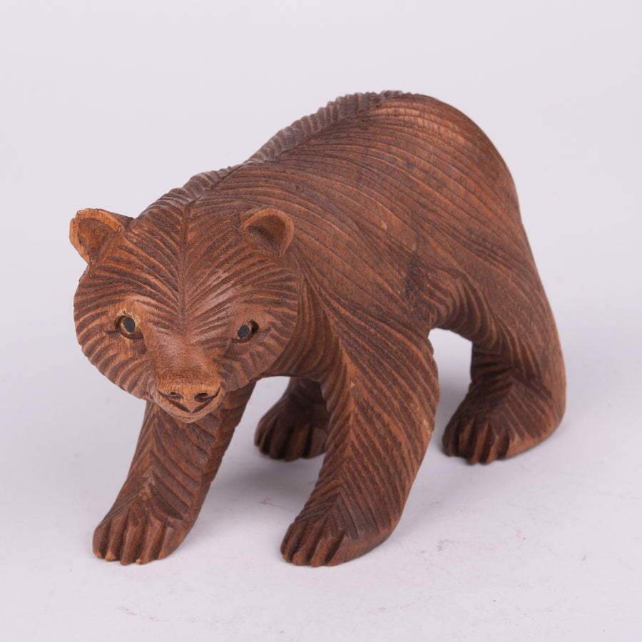 Wooden Little Bear Carving