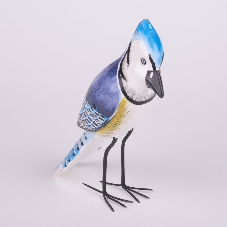 Hand Carved Birds - Blue Jay