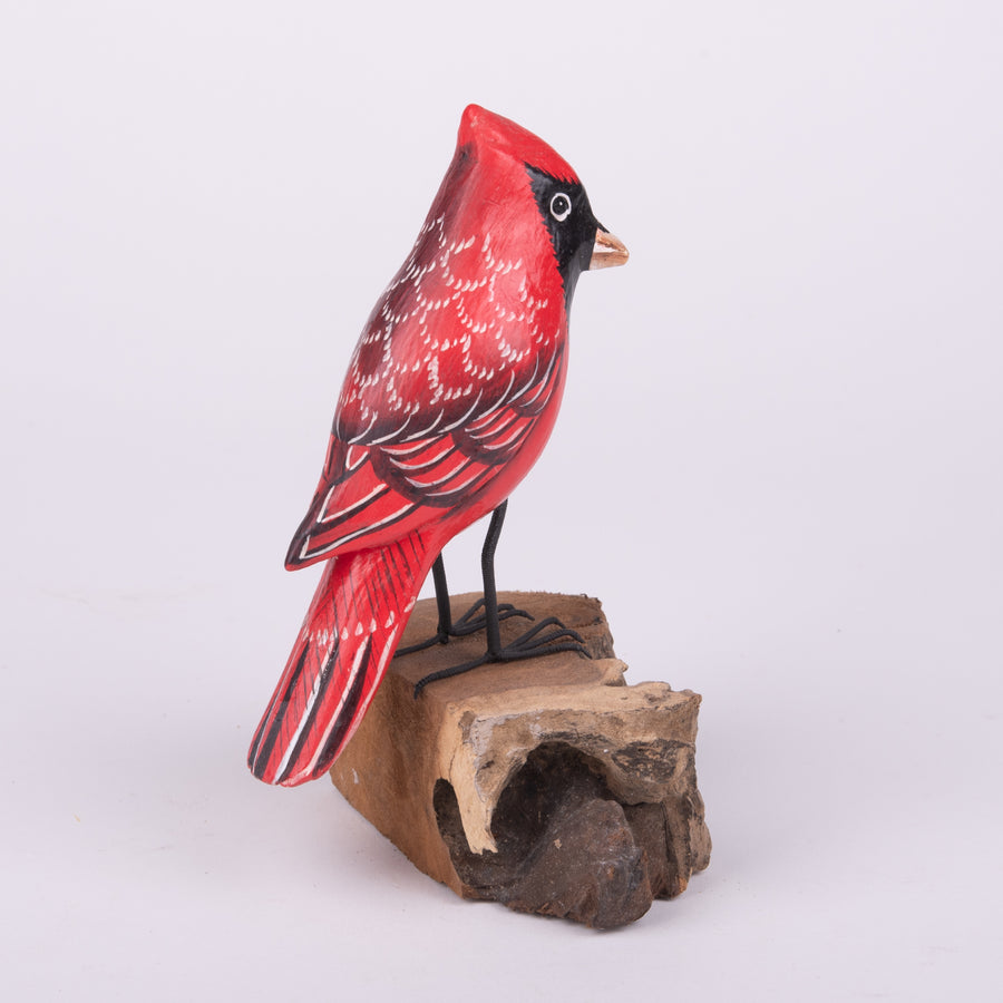 Hand Carved Birds - Cardinal