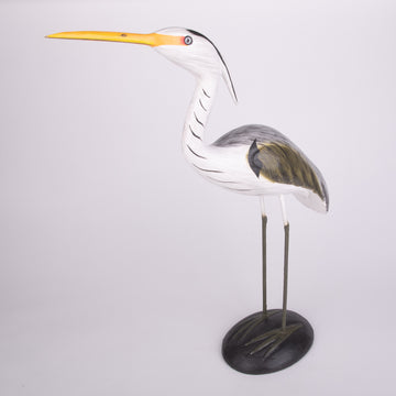 Hand Carved Shore Birds - Great Blue Heron