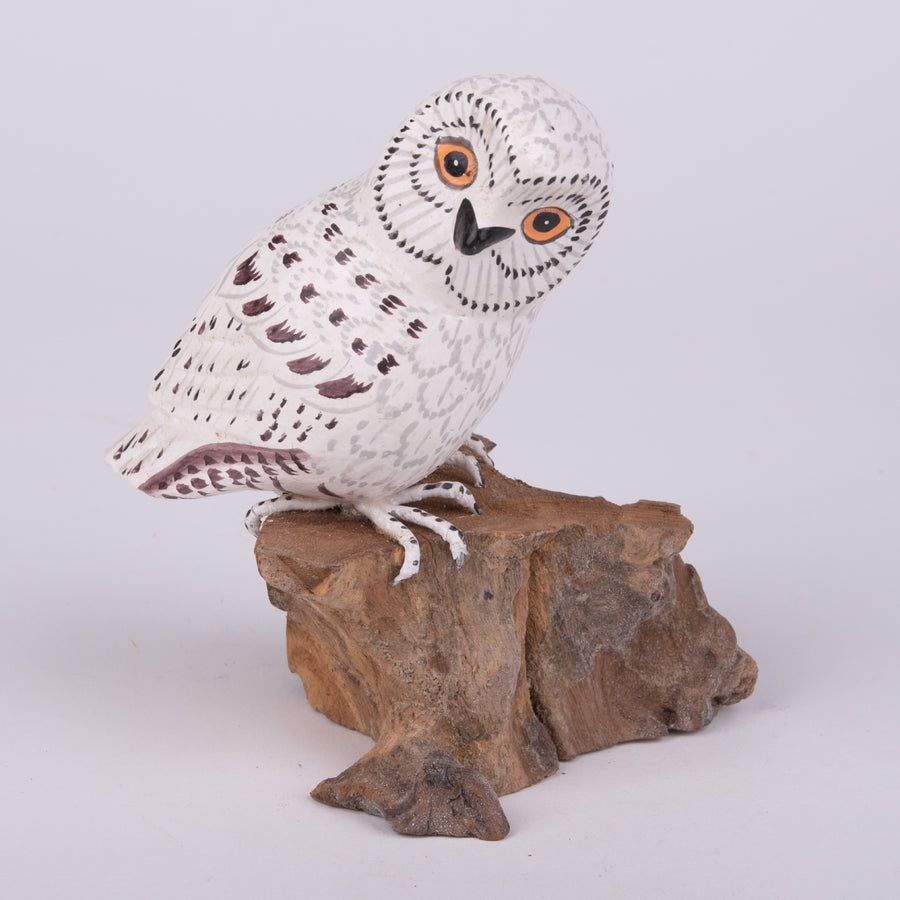 Hand Carved Owls - Owls of White