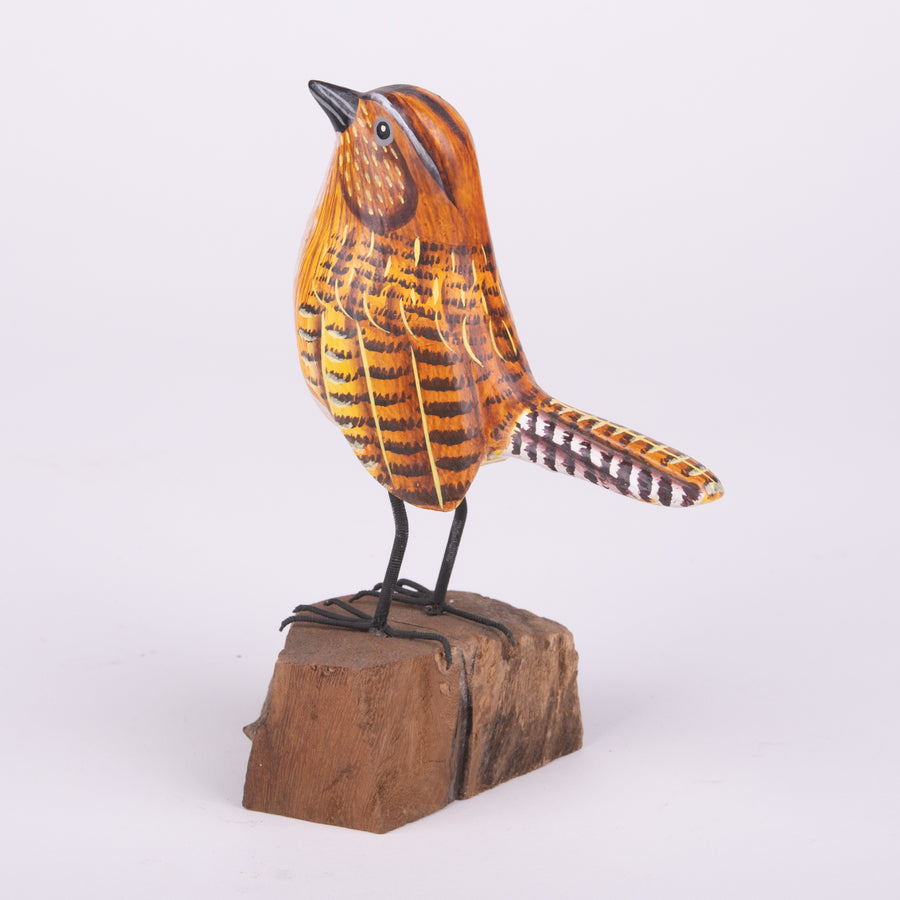 Hand Carved Birds - Wren