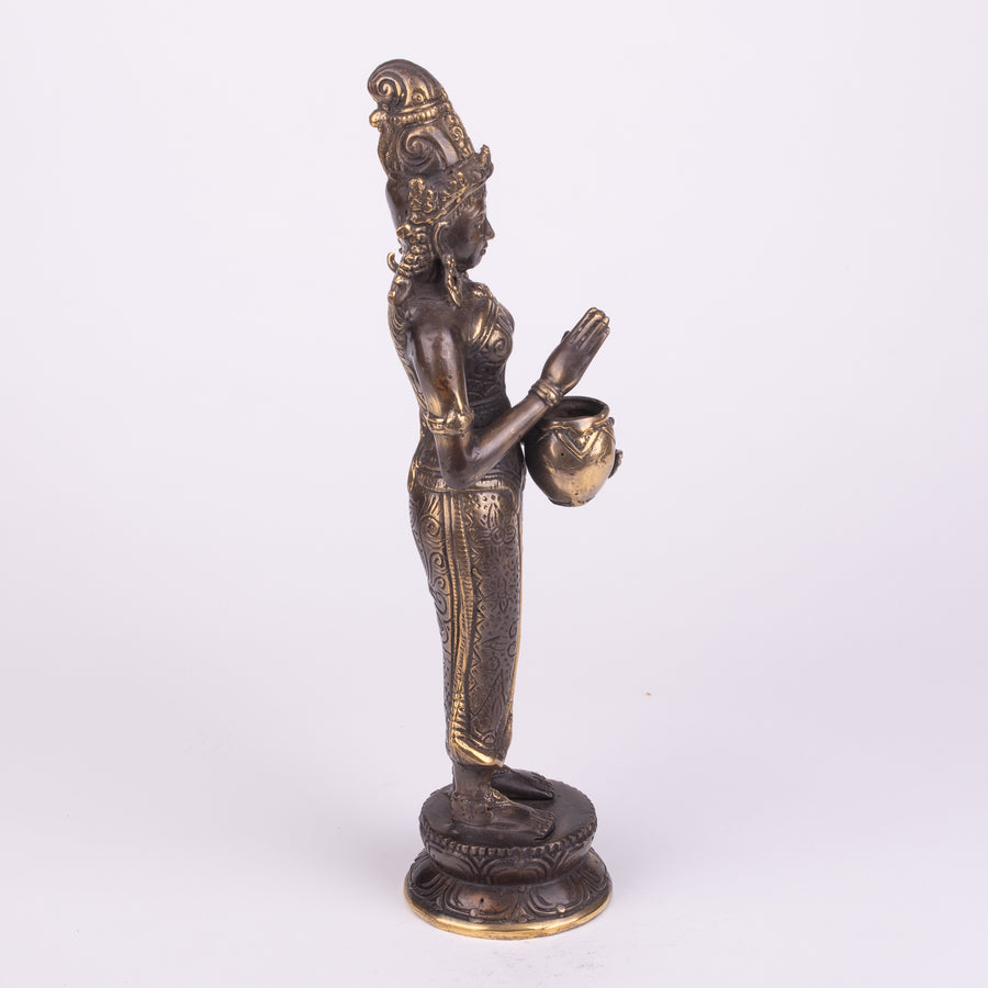 Bronze Dewi Sri, Hindu Goddess