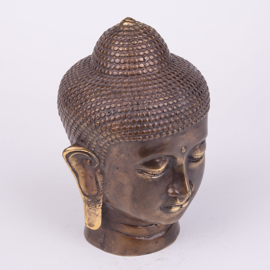 Serene Buddha Head Sculpture