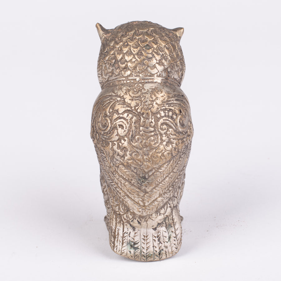 Bronze Owl Figurine Small