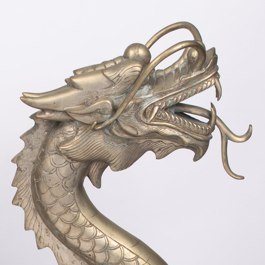 Magnificent Asian Dragon Bronze Sculpture