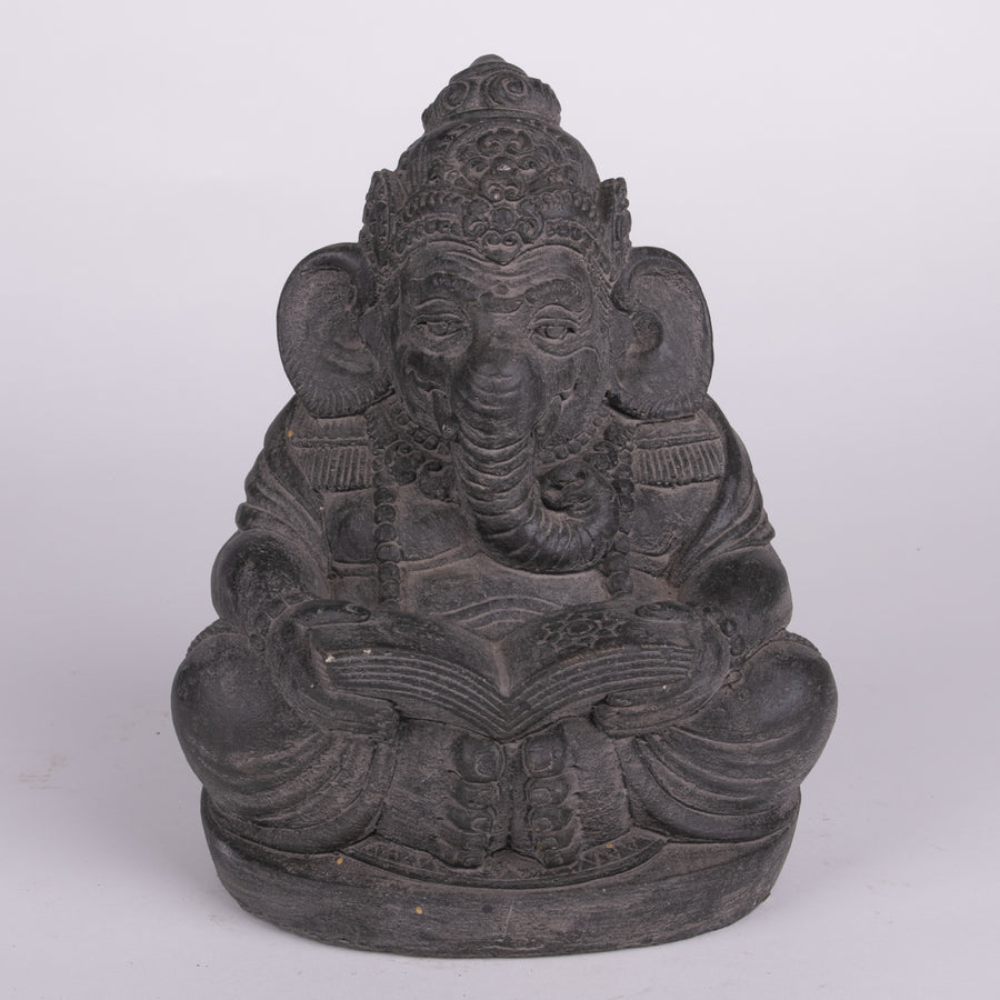Stone Sculpture of a Wise Lord Ganesha