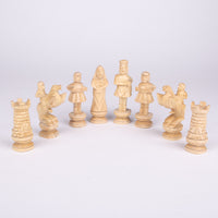 Kiva Store  Hand Carved Natural Wood Folding Chess Set from Bali - Play to  Win