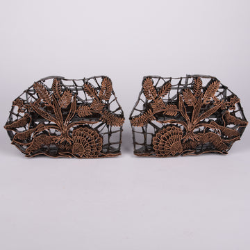 Traditional Batik Copper Chops – A Rare Matched Pair
