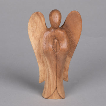 Small Carved Wooden Angel