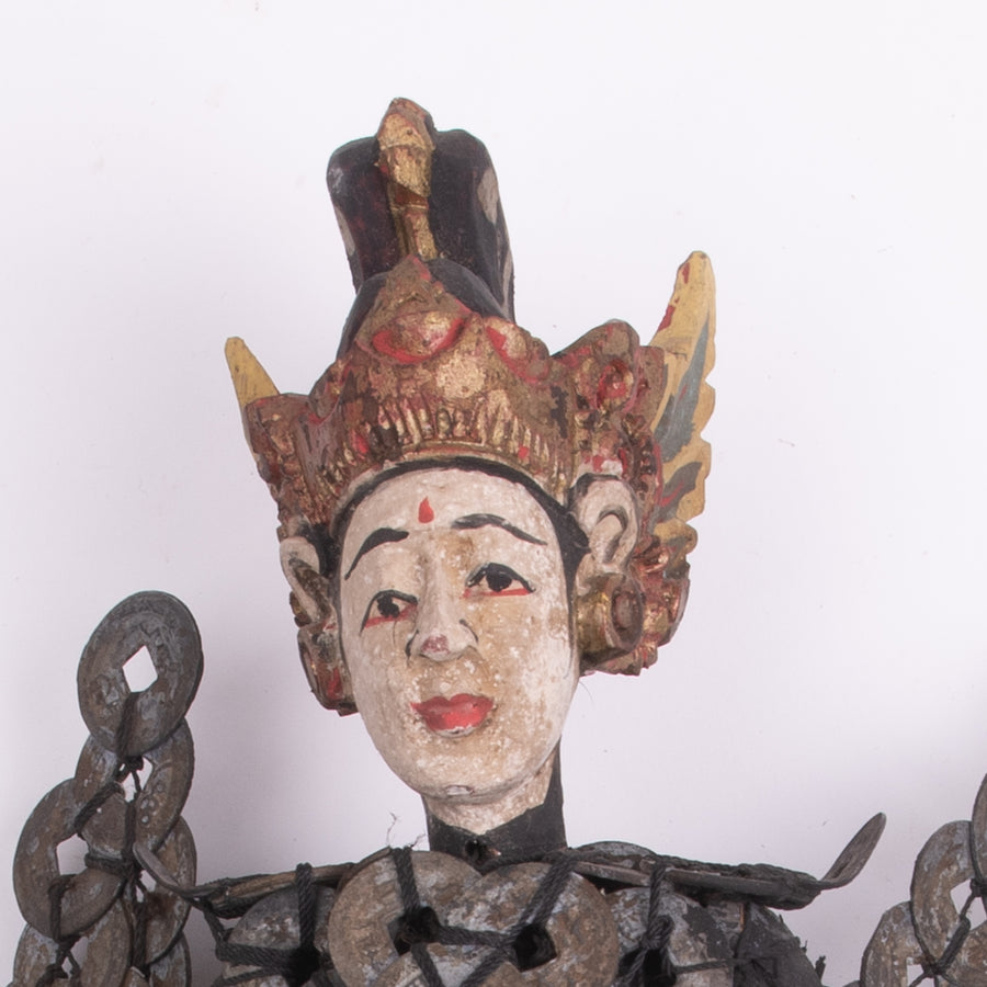 Balinese Vintage Folk Art Coin Angel Dolls