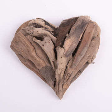 Hanging Hearts of Driftwood