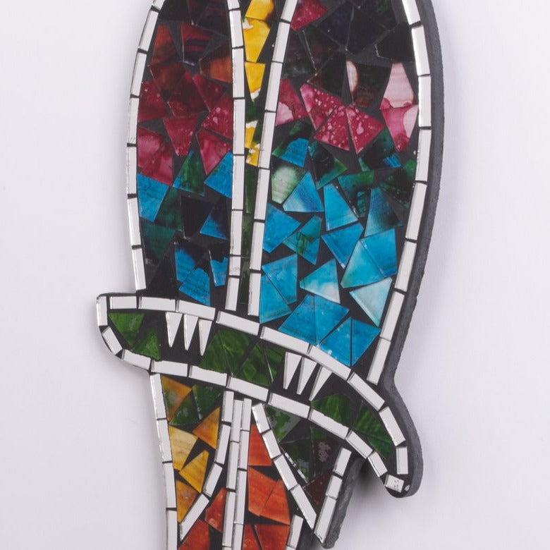 Colorful Mosaic Parrot Wall Decor