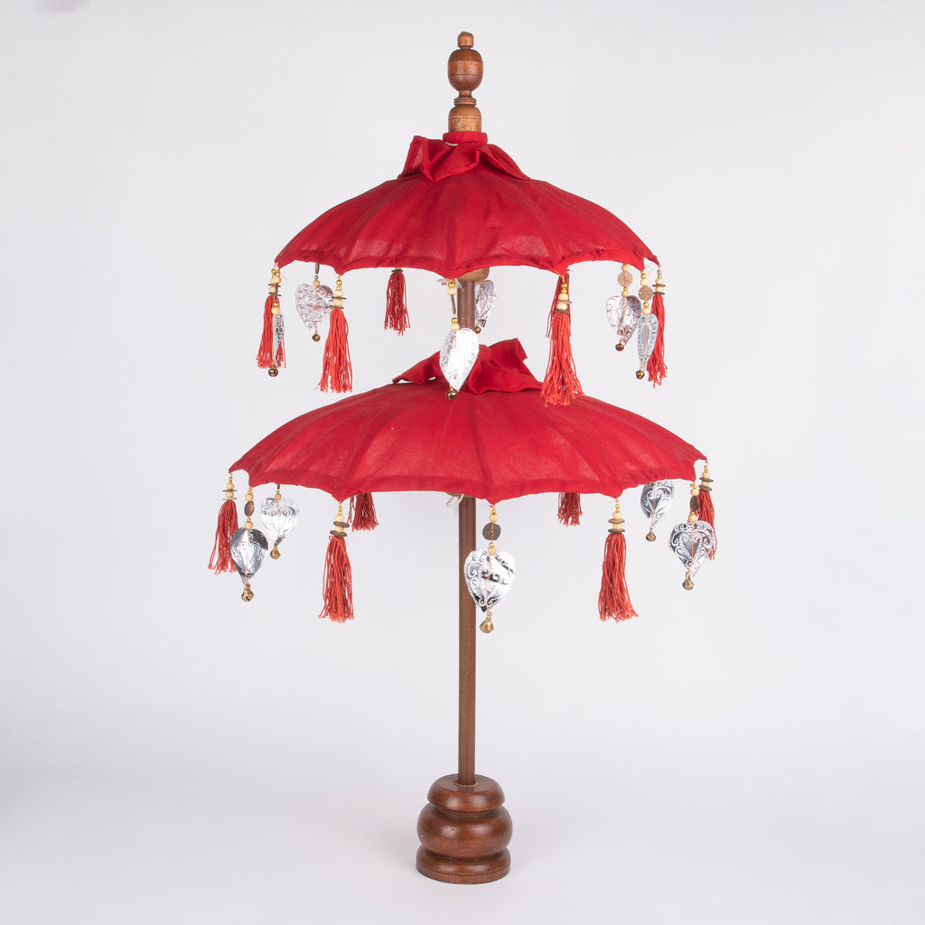Festive Table Top Double Umbrella