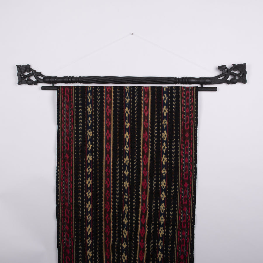 Textile Hanger Lombok Curled Black Top