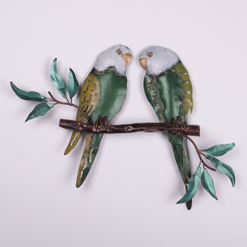 Tin Bird Art - Parrots on the Wall