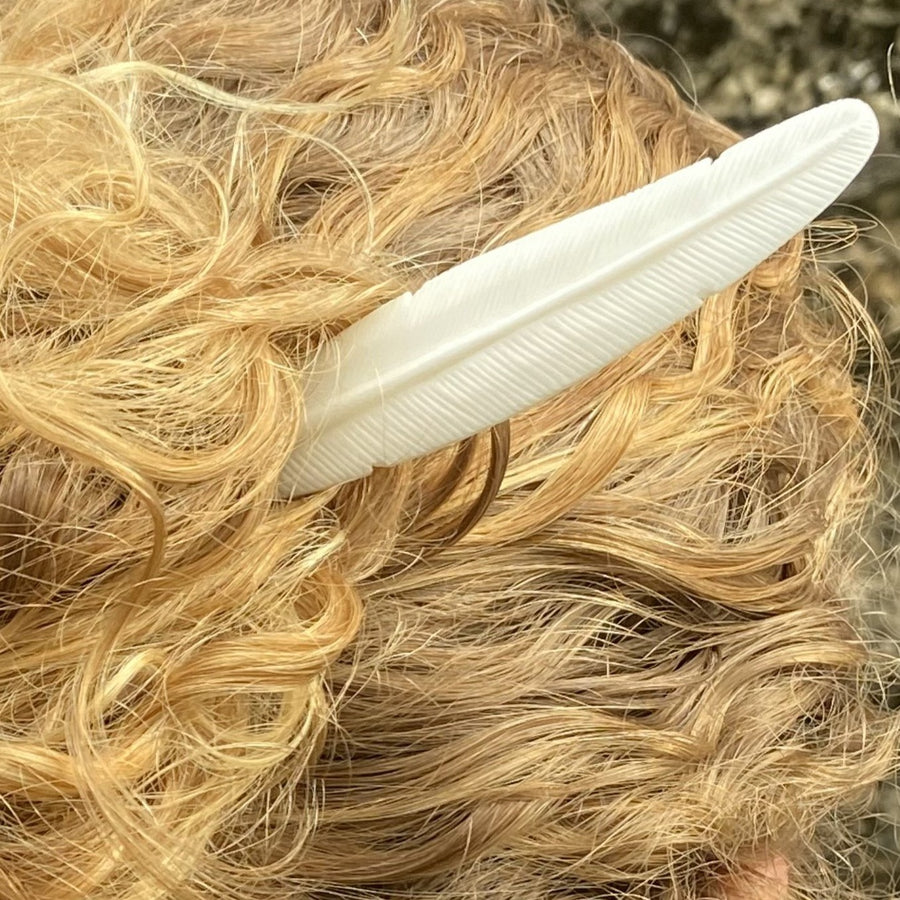 Hair Stick Bone Feathers