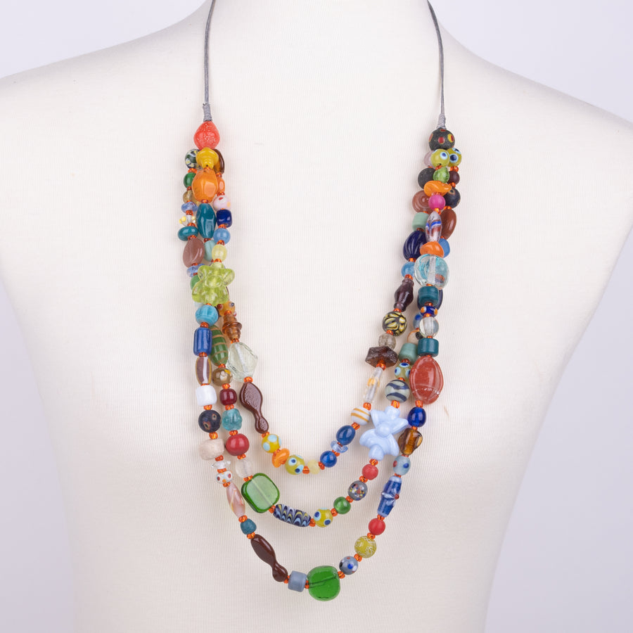 BEADazzled | Coral and Turquoise Beaded Necklace – Jaimie Nicole