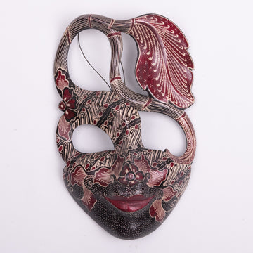 Batik Wood Primitive Mask Small