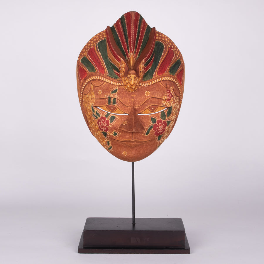 Batik Wooden Mask Extra Large Carved