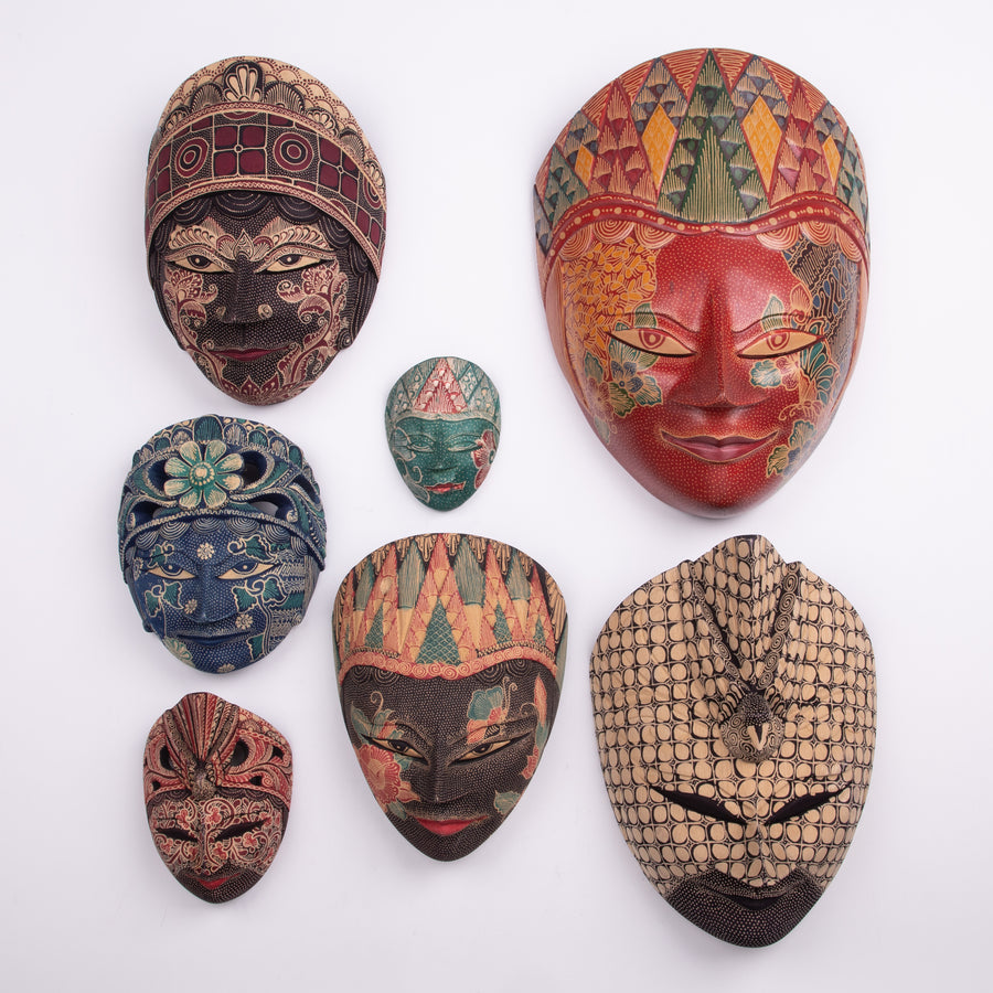 Batik Masks mixed sizes