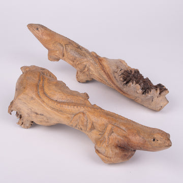 Parasite Wooden Lizard Carving