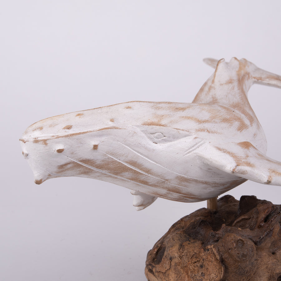 Parasite Carving of White Whale deep from the Sea