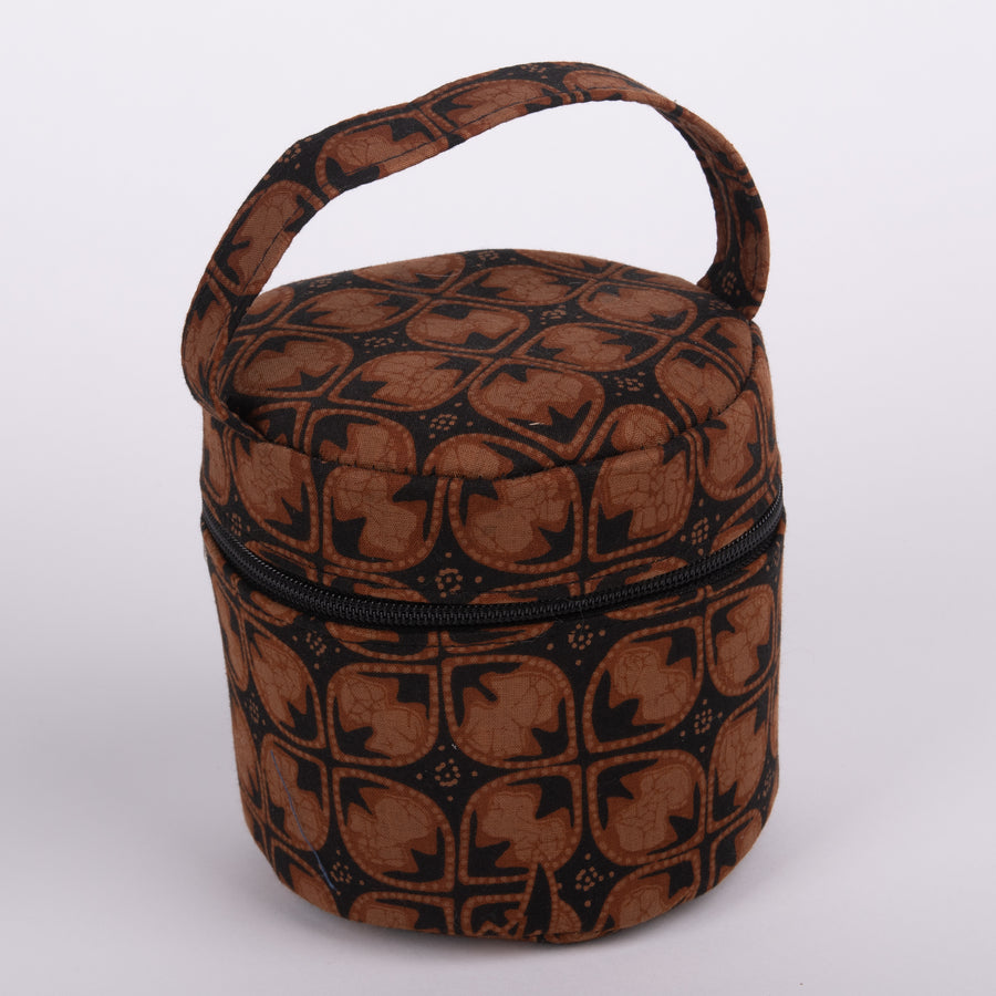 Batik Cloth Round Stand Up Bags