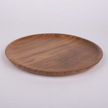 Jati Wood Round Plate
