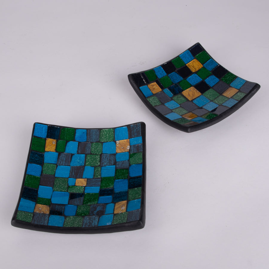 Mosaic Small Square Plates Sets