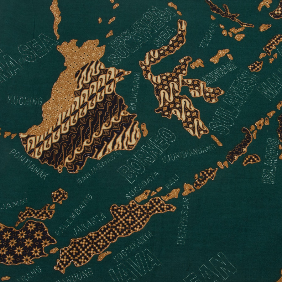 Batik Map of Indonesia & Tablecloth