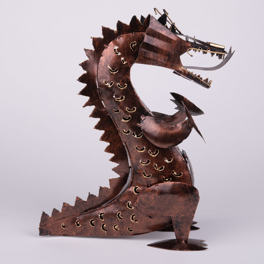 Dragon Hear Me Roar Copper Sculpture