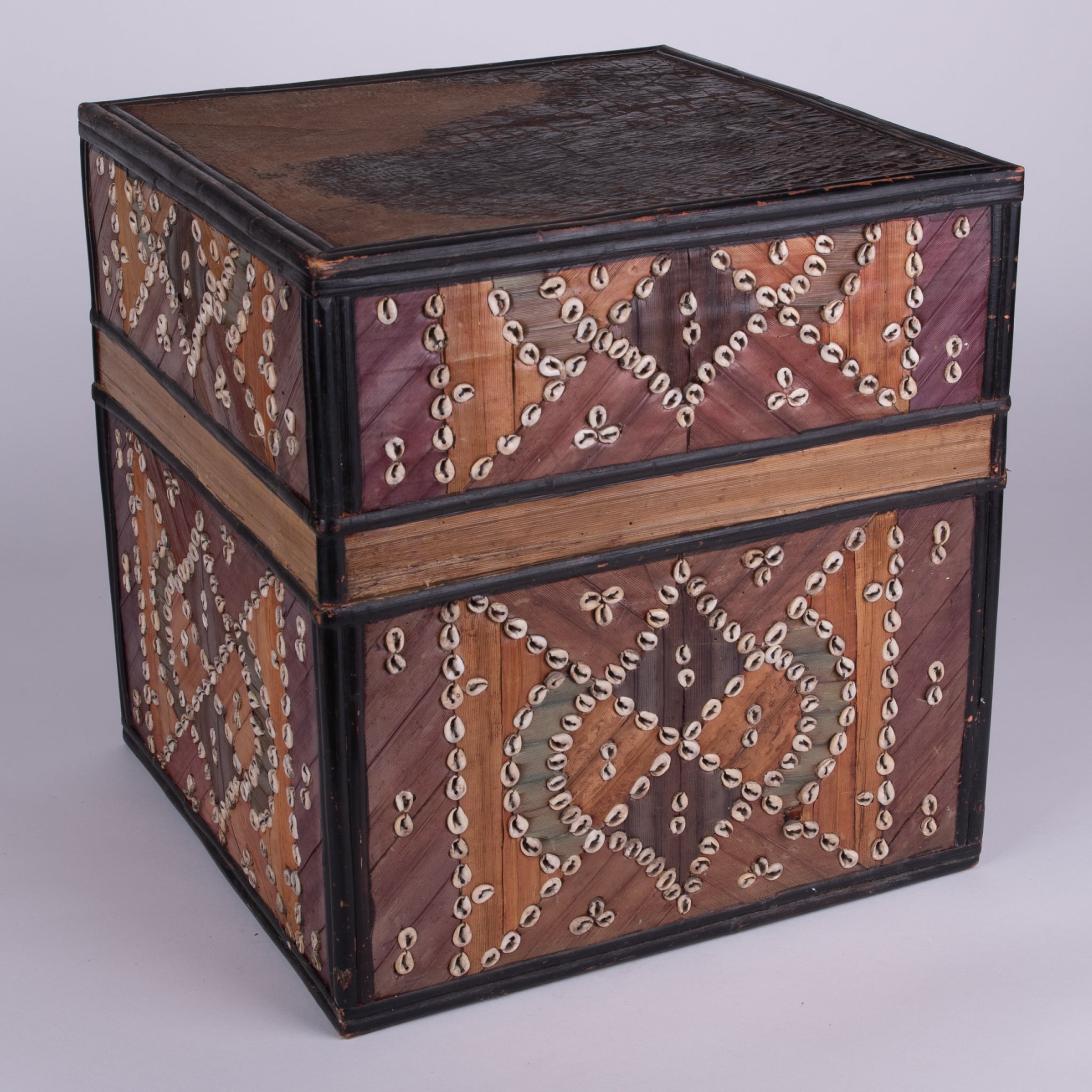 Vintage Lontar & Shell Storage Box – From Bali to Us