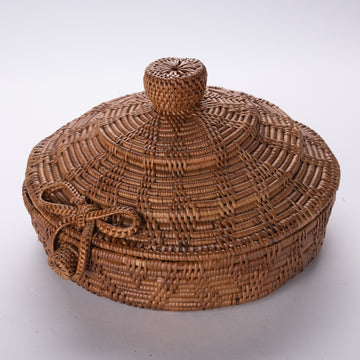 Woven Basket with Lid or Fancy Tortilla Holder!