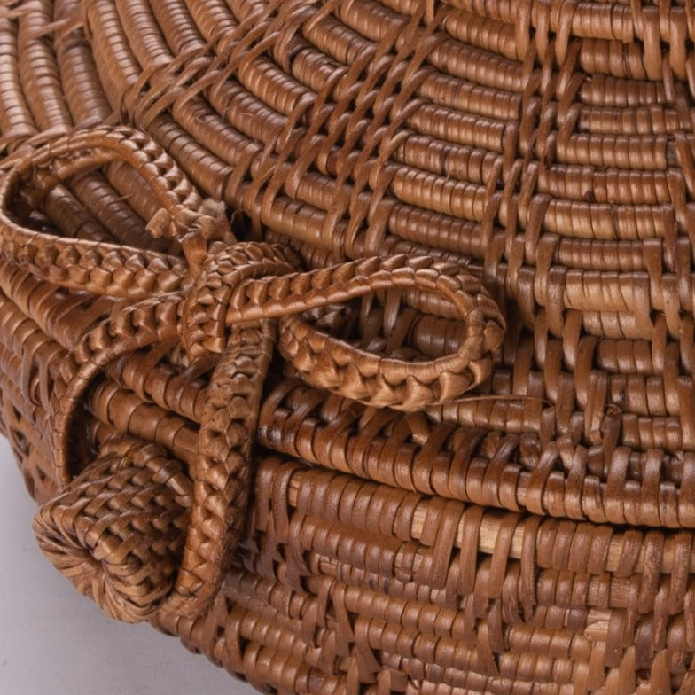 Woven Basket with Lid or Fancy Tortilla Holder!