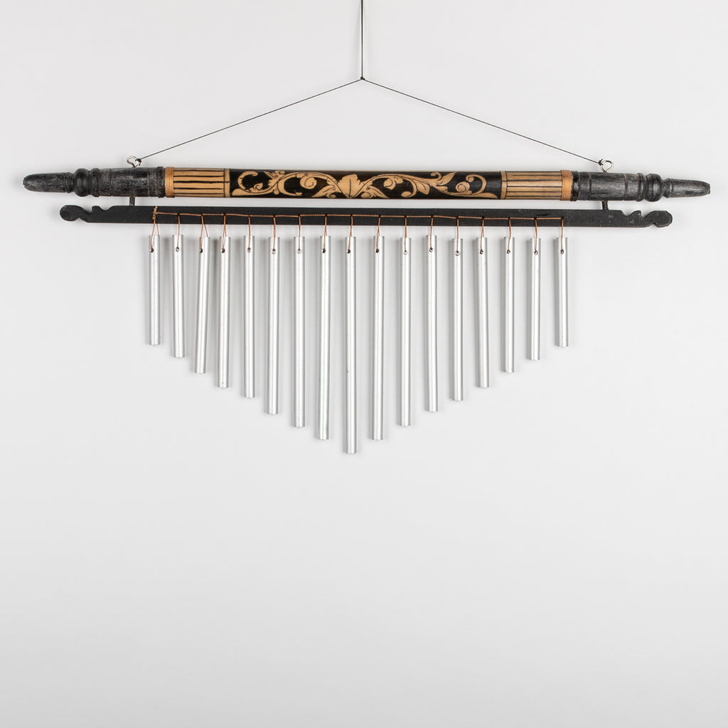 Etched Bamboo Balinese Wind Chimes