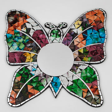 Mosaic Butterfly Wall Hanging Large