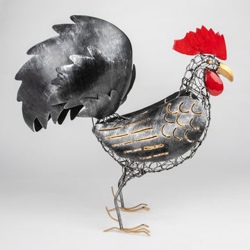 Standing Majestic Tin Rooster