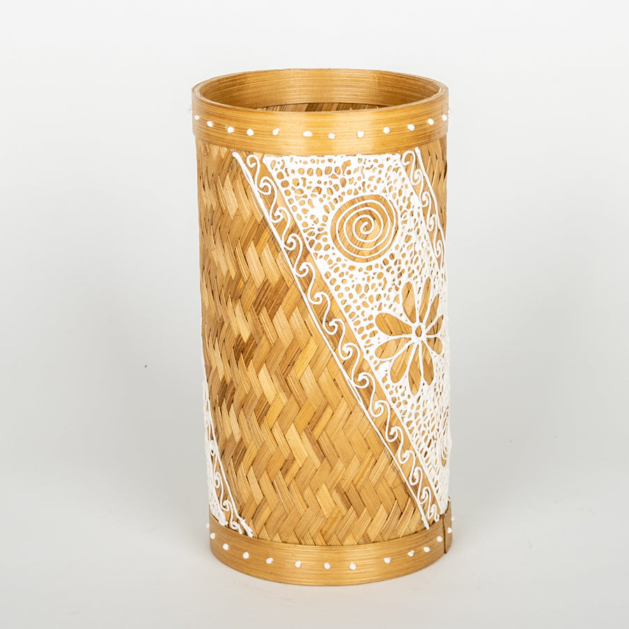 Open Cylinder Rattan Baskets With Pizzazz