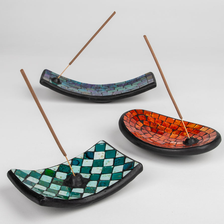 Mosaic Mod Incense Holders